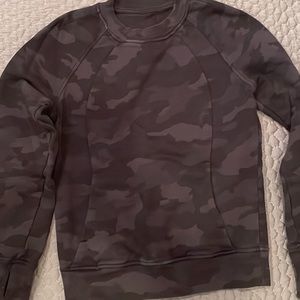 Lululemon black army crew neck sweatshirt!